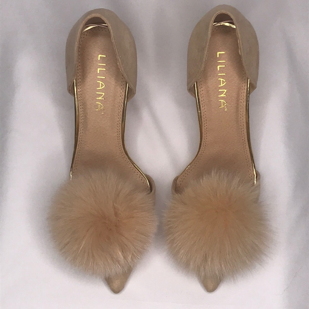 New never worn heels. Nude color. Size 7.5